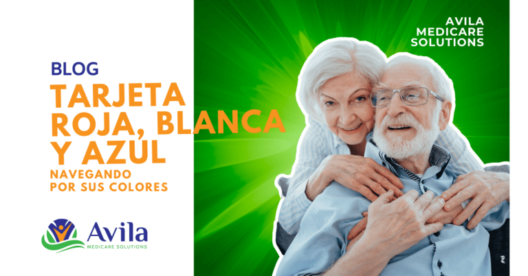 Tarjeta de Medicare Roja, Blanca y Azul