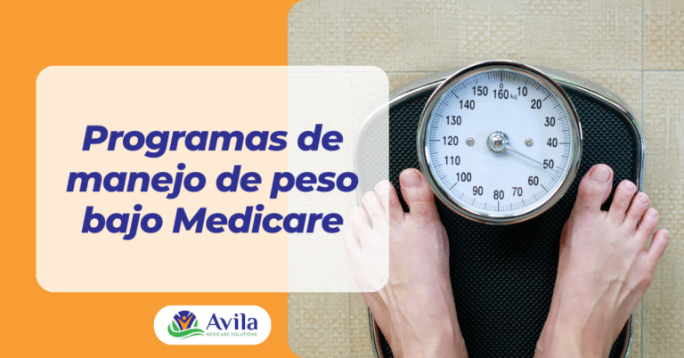 Programas de manejo de peso bajo Medicare